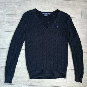 Polo Ralph Lauren Vintage Size S С Розмір Поло Ральф Лорен Жіночий В'язаний Брендовий Светр Свитер Кофта Косичка Світшот Вінтаж Синій Колір Оригінал