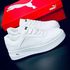 Пума кроссовки белые кожаные Puma Білі шкіряні кеди для жінок від Puma•кросівки пума кожані puma