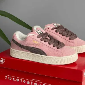 Кеди Puma Suede XL Future Pink кросівки пума рожеві коричневі
