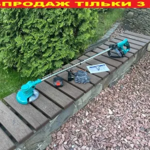 Газонокосарка акумуляторна. Коса на акумуляторах Makita‼️ Бездротовий тример для трави Макіта 2️⃣АКБ. Електрокоса, коса електрична. Дропшипінг