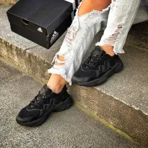 ‼️Останні Розміри‼️Кроссовки Женские Adidas Ozweego Triple Black/Жіночі Кросівки Адідас Озвіго/Кроссовки адидас Озвиго