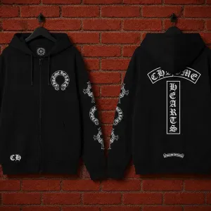 ‼️ЗНИЖКА‼️ Зіп-худі Chrome Hearts зіпка хром хартс чорна