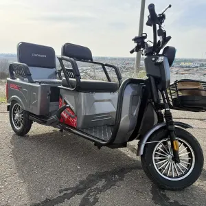 Електричний вантажний трицикл Crosser TR-5 LiFePo4 1500W-77V-30Ah/ кузов-транфсормер Електромобіль