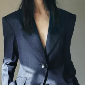 Блейзер 100%лен  приталений у ялинку Zara новий в упаковці з бірками
