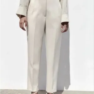 Брюки штани  ZARA молочного кольору, нові з біркою, розмір S