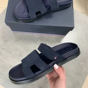 Шльопанці чоловічі Tommy Hilfiger шкіряні, оригінал