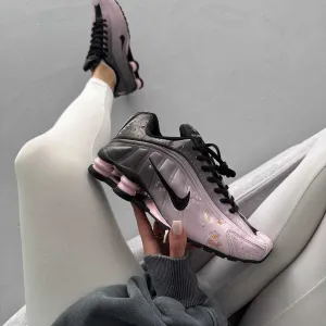 (БЕЗ ПЕРЕДОПЛАТИ) Nike Shox R4 Sakura найк шокс сакура білі рожеві кросівки сітка
