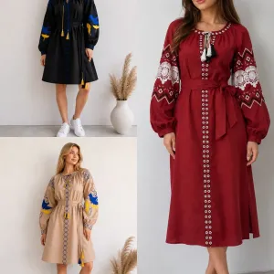 Жіноча сукня вишиванка.