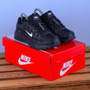 (2307) Акція! Кросівки Nike P-6000 чорні з білим логотипом (36,37,38,39) найк найки