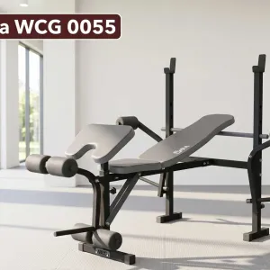 Лава для жиму WCG 0055ps + приставка Скотта + стійки під штангу + батерфляй + блок для ніг