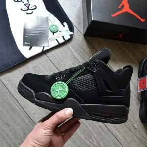 Чоловічі кросівки Nike Air Jordan 4 "Black Cat Premium" Розміри 40-45
