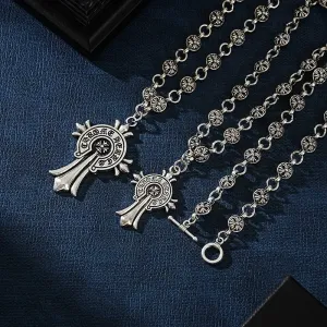 ‼️Акція‼️ Срібна підвіска Chrome Hearts | Кулон на шию Хром Хартс