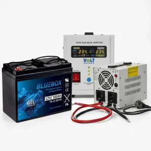 Інвертор Volt Polska 800W + Гелевий Акумулятор 100Ah 2в1 Комплект резервного живлення. Инвертор и аккумулятор