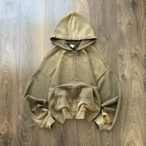 Зіп Худі Boxy Fit Oversize Distressed Худи Оверсайз Широке YZY GAP Y2K