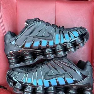 (ОПЛАТА ПІСЛЯ ОГЛЯДУ)Nike Shox TL Black Thermoreactive Blue Найк Шокс ТЛ Чорні термоактивні голубі