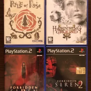 Sony PS2: Silent Hill, Haunting Ground, Suikoden Yakuza Mortal Kombat Killer7 God Hand Twisted Metal Black Crash Punisher God of War, Dune Godfather