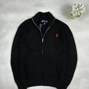 В'язана чоловіча кофта Polo Ralph Lauren В'язаний кардиган Поло Ральф Лаурен Чорна кофта Поло Кардиган чоловічий