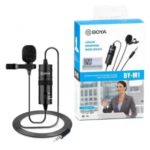 Петличный микрофон BOYA BY-M1 3.5мм петличка для телефона  пк и камеры