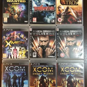 Sony PS3: Killzone, Mafia 2 (російска) Orange Box, Кукловод X-Men Origins Wolverine XCOM Yakuza За Гранью, Чародей Way of the Samurai, Wipeout HD Fury