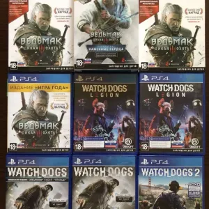 Sony PS4: UFC 4, Resident Evil Village, Ведьмак 3 Дикая Охота, Yakuza Wolfenstein, Знание Сила, Uncharted WRC