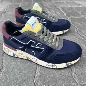 Кроссовки Premiata Mick Navy Blue Grey 41-45 синие.