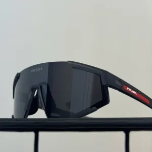 Окуляри PRADA LINEA ROSSA сонцезахисні 1:1 оригінал преміум якість спорт чорні чоловічі жіночі унісекс прада