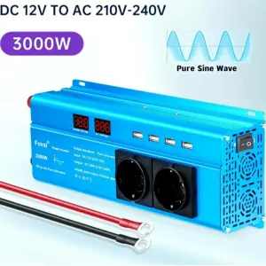 Інвертор Foval перетворювачь инвектор 12/220V ,3000W чистый синус