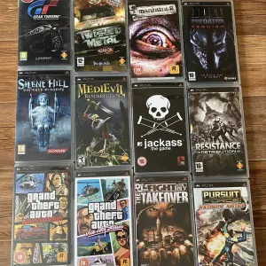 Sony PSP: God of War Chains of Olympus, Prince of Persia Забытые Пески, Tekken Ghosts’n Goblins Fight Night Round, The Sims 2, Assassins Creed Pursuit