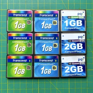 CompactFlash CF Card 1GB, (2GB) Карта пам'яті Transcend гарна, перевірена, 1  шт.