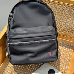 Рюкзак AMI Paris Black l Ami l Ami Paris l Рюкзак l Школьный Рюкзак l Рюкзак Для Школы