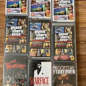 Sony PSP: GTA Vice City Stories, Liberty City Stories, God of War Metal Gear Solid, The Warriors Scarface DefJam Assassins Creed Silent Hill, Manhunt