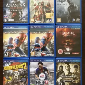 Sony PS Vita: Silent Hill, Resident Evil, Child of Light Batman Spider-man, Persona Gravity Rush Killzone Need for Speed Mortal Kombat Ninja Gaiden