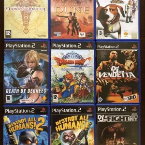 Sony PlayStation 2: Armored Core, Alone in the Dark, BloodRayne Black Buzz Contra Castlevania Bully Суперсемейка Cold Fear Drakengard, Forbidden Siren