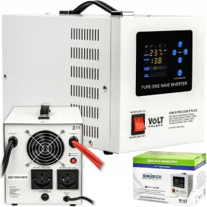 Інвертор Volt Polska 2200W Для акумуляторів LiFePo4/AGM/GEL. ДЖБ ИБП. Инвертор з підтримкою LFP4 залізофосфатних АКБ.