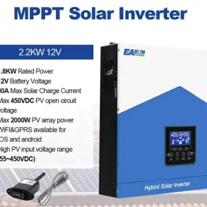 Інвертор EASUN 2.2kW 12V SMH / Инвертор 2,2kw 12V