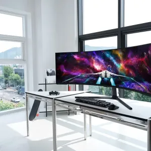 Монітор 57" Samsung Odyssey Neo GO G95NC (LS57CG952NIXUA) Mini LED Quantum Dot / 1000R VA / Dual UHD / 240Hz /1 ms / DisplayHDR 1000 / FreeSync