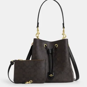 Сумка чоловіча Coach Coach Rowan Bucket Bag In Signature Canvas