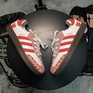 Adidas Samba x Comme des Garçons Play White Pink, розмір 40