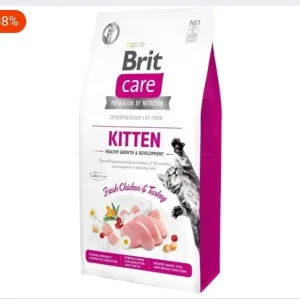 Brit Care Cat GF Kitten  корм для котят (курица и индейка)7кг.