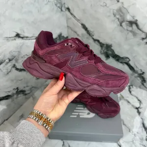 New Balance 9060 Burgundy жіночі кросівки ню беланс 9060 бордові