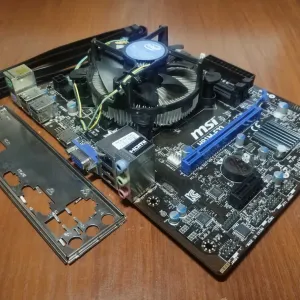 MSI H81M-E33(сокет 1150) + Pentium G3240 3.1GHz + кулер