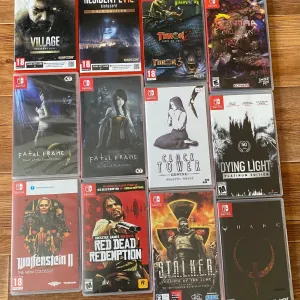 Nintendo Switch: The Legend of Zelda, Super Mario Odyssey Metroid Prime Animal Crossing Resident Evil Witcher Fatal Frame, Wolfenstein Stalker