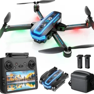 Дрон квадрокоптер UFLYTOO LA G10 GPS з камерою 4K, пульт з екраном