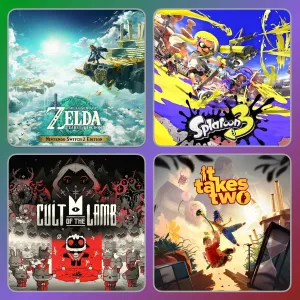 Игры Nintendo Switch Навсегда | Zelda totk, Splatoon 3, Cult of the Lamb, Among Us и другое