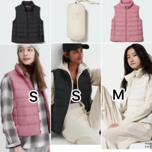 Ультралегка тепла пухова жилетка Uniqlo складається у мішечок XS, S, L