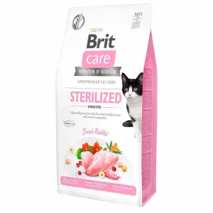 АКЦИЯ! 7 кг. 1950 грн. Корм для котов и кошек Brit Care Sterilized Sensitive