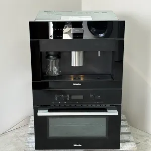 Вбудований комплект Miele H6100BP + CVA6401, духовка + кавомашина, преміум клас
