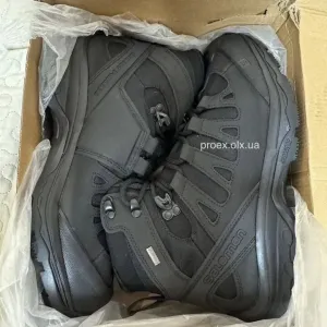 Берцы Salomon Quest 4D Forces GTX Black Gore-Tex тактические военные ботинки для ЗСУ, полиции и спецподразделений