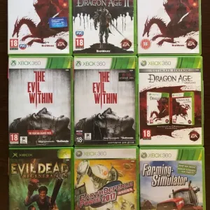 Xbox 360: Asuras Wrath, Forza Horizon, Motorsport GTA5 Evil Dead Dragon Age Начало, Alan Wake Doom Harry Potter, Alone in the Dark, Alice Madness