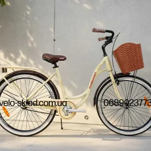 велосипед Дамский-прогулочный алюминиевый 26" Sharkbike-04. Новые 2026